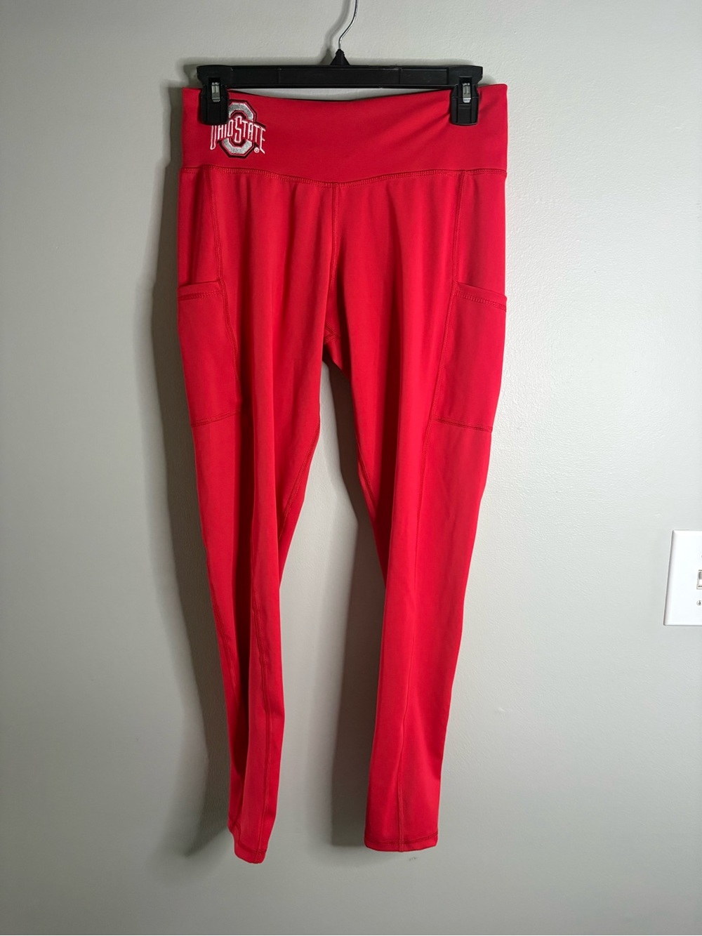 NWT Bend OHIO STATE RED athletic Leggings with Contrast Waistband M